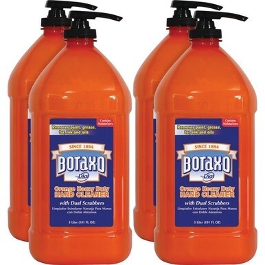 Dial Orange Heavy-duty Hand Cleaner - 101.4 fl oz (3 L) - Pump Bottle Dispenser - Grease Remover, Grime Remover, Ink Remover, Tar Remover, Paint Remover - Hand, Skin - Moisturizing - Orange - Heavy Du