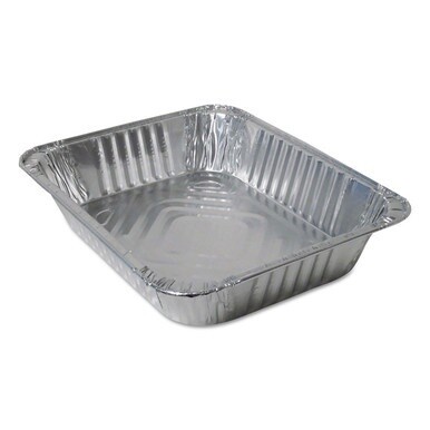 Aluminum Steam Table Pans, Half-SizeÃ¢â‚¬â€120 oz., 2.56&quot; Deep, 10.38 x 12.75, 100/Carton
