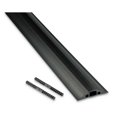 Medium-Duty Floor Cable Cover, 2.63&quot; Wide x 30 ft Long, Black