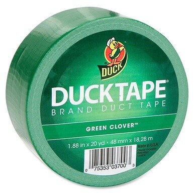 Duck Brand Brand Color Duct Tape - 20 yd Length x 1.88&quot; Width - For Repairing, Color Coding, Packing, Crafting - 1 / Roll - Green