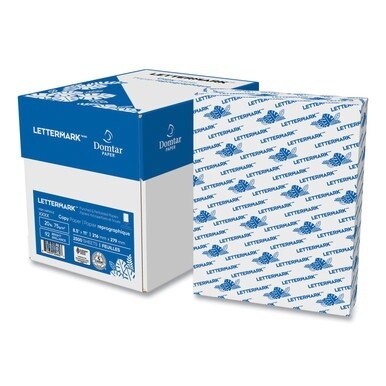 Custom Cut-Sheet Copy Paper, 92 Bright, 5-Hole (5/16&quot;) Top Punched, 20 lb Bond Weight, 8.5 x 11, White, 500/Ream
