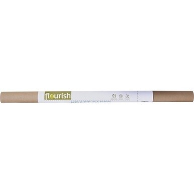 Duck Brand Flourish Recycled Kraft Paper - 30&quot; Width x 15.90 ft Length - Scratch Resistant, Durable, Lightweight, Easy to Use - Kraft Paper - Brown - 9Each