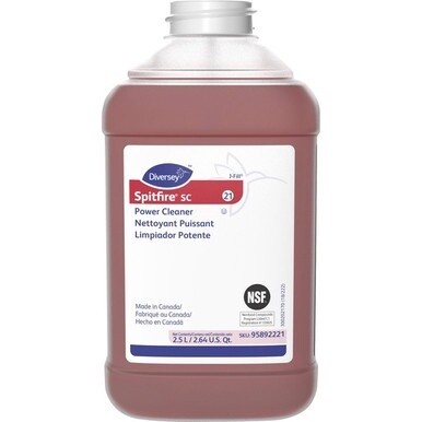 Diversey Spitfire SC Power Cleaner - Ready-To-Use - 169.1 fl oz (5.3 quart) - Pine ScentBottle - 2 / Carton - Red