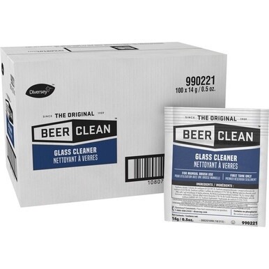 Beer Clean Glass Cleaner - Concentrate - 100 / Carton - White