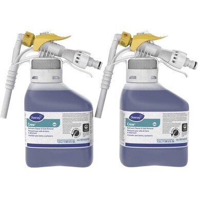 Diversey Crew Bathroom Cleaner/Scale Remover - Ready-To-Use - 50.7 fl oz (1.6 quart) - Surfactant ScentSpray - 2 / Carton - Purple