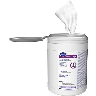 Diversey Oxivir Tb Disinfectant Cleaner Wipes - Ready-To-Use - 28.80 oz (1.80 lb) - 160 / Can - 4 / Carton