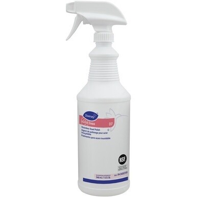 Diversey Suma Inox Stainless Steel Polish - For Stainless Steel, Metal Surface - Ready-To-Use - 32 fl oz (1 quart) - Hydrocarbon Scent - 1 Each - Clear