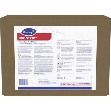 Diversey Pro Strip Heavy Duty Floor Stripper - 640 fl oz (20 quart) - Cherry Almond Scent - 1 / Carton - Straw