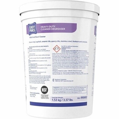 Diversey Easy Paks Heavy Duty Cleaner Degreaser - Concentrate - 1.50 oz (0.09 lb) - 36 / Tub - 2 / Carton - Purple