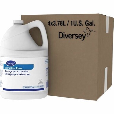Diversey Extraction Rinse - 128 fl oz (4 quart) - Fruity Floral Scent - 4 / Carton - Clear