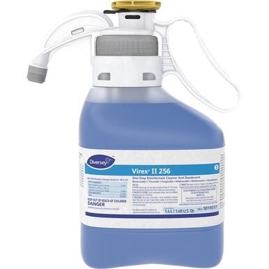 Virex II 256 Diversey Virex II 1-Step Disinfectant Cleaner - For Multi Surface, Multipurpose - Concentrate - 47.3 fl oz (1.5 quart) - Minty Scent - 1 Each - Disinfectant - Blue