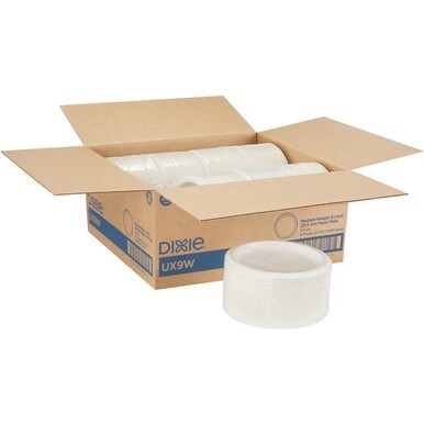 Dixie Pathways 8-1/2&quot; Mediumweight Paper Plates by GP Pro - 125 / Pack - Pathways - Microwave Safe - White - Paper Body - 4 / Carton