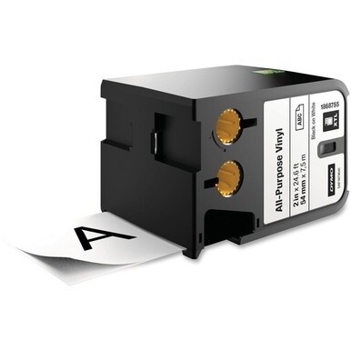 Dymo XTL All-purpose Vinyl Labels - 2&quot; Width - Thermal Transfer - White - Vinyl - 1 Each - Water Resistant - Chemical Resistant, Heat Resistant, Cold Resistant, Oil Resistant, Durable, Smear Resistant