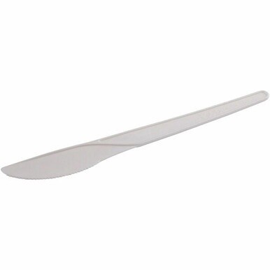 Eco-Products 6&quot; Plantware High-heat Knives - 1000/Carton - Knife - White