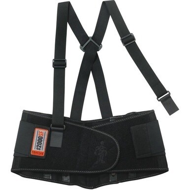 Ergodyne ProFlex High-performance Back Support - 25&quot; - 30&quot; Waist Size - Strap Mount - Black