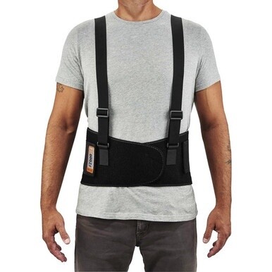 Ergodyne ProFlex 2000SF HP Back Support Brace - 52&quot; - 58&quot; Waist Size - Black - Spandex