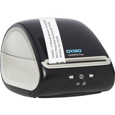 Dymo LabelWriter 5XL Direct Thermal Printer - Monochrome - Label Print - Ethernet - USB - Black - 4.16&quot; Print Width - 53 lpm Mono - 300 dpi - For PC, Mac
