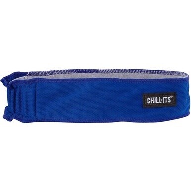 Chill-Its 6605 High-Performance Headband - 6 / Carton - 2&quot; Height x 0.3&quot; Width x 20&quot; Length - Blue - Cloth, Elastic