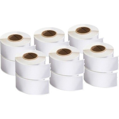 Dymo LabelWriter Labels - 1 1/8&quot; Height x 3 1/2&quot; Width - Rectangle - White - 4200 / Pack
