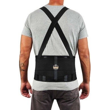Ergodyne ProFlex 1100SF Spandex Back Support Brace - 25&quot; Waist Size - Black - Elastic, Spandex
