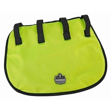 Chill-Its 6670CT Evaporative Cooling Hard Hat Neck Shade - 0.3&quot; Width x 13&quot; Height x 11&quot; Length - 1 Each - Lime - Polyvinyl Alcohol (PVA)