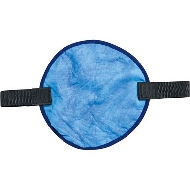 Chill-Its 6715CT Evaporative Cooling Hard Hat Pad - 0.5&quot; Width x 9.5&quot; Height x 7&quot; Length - 6 / Carton - Blue - Polyvinyl Alcohol (PVA)