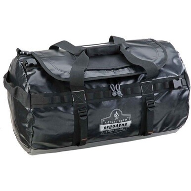 Ergodyne Arsenal 5030 Carrying Case Rugged (Duffel) ID Card, Document - Black - Water Resistant, Cold Resistant, Weather Resistant - 1000D Poly Mesh Body - Shoulder Strap, Handle - 13.5&quot; Height x 13.5