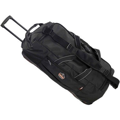 Ergodyne Arsenal 5120 Carrying Case Gear - Black - Water Resistant Back, Wear Resistant, Tear Resistant - 1200D Polyester, Nylon Body - Handle, Shoulder Strap, Telescoping Handle - 12.5&quot; Height x 14&quot; 