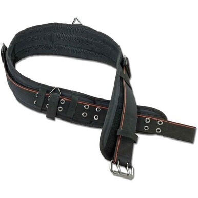 Ergodyne Arsenal 5550 3-Inch Padded Base Layer Tool Belt - 1 Each - Large (L) - Buckle Attachment - 3&quot; Height Length - Black - Polyester, Nickel Plated, Metal, Foam