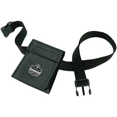 Ergodyne Arsenal 5184 Carrying Case Mouthbit Respirator - Black - 420D Nylon Body - Waist Strap - 6.5&quot; Height x 4&quot; Width x 5&quot; Depth - 1 Each