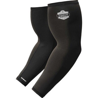 Chill-Its 6690 Cooling Arm Sleeves - 16.90&quot; Length - Black - Fabric - Durable, Comfortable, UV Protection, Abrasion Resistant, Moisture Wicking, Anti-odor, Machine Washable, Chemical-free, Stretchable
