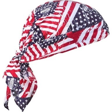 Chill-Its 6710CT Evaporative Cooling Bandana Triangle Hat - 0.5&quot; Width x 9.5&quot; Height x 7&quot; Length - 6 / Carton - Polyvinyl Alcohol (PVA)