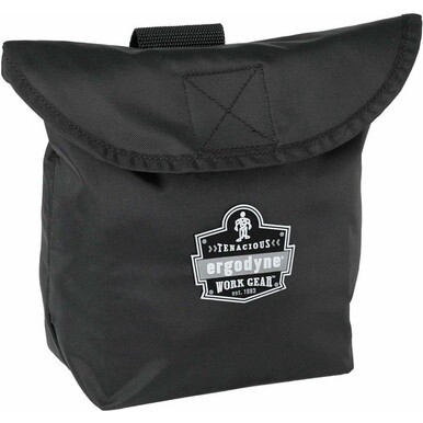 Ergodyne Arsenal 5181 Carrying Case (Flap) Full Mask Respirator - Black - 420D Nylon Body - Waist Strap - 11&quot; Height x 4&quot; Width x 12.5&quot; Depth - 1 Each