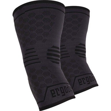 Ergodyne ProFlex 651 Elbow Compression Sleeve - 12.99&quot; - 14.96&quot; Elbow Circumference - Black - Elastic