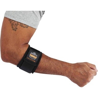 Ergodyne ProFlex 500 Elbow Support - 9&quot; - 10&quot; Elbow Circumference - Black - Nylon Laminated Neoprene