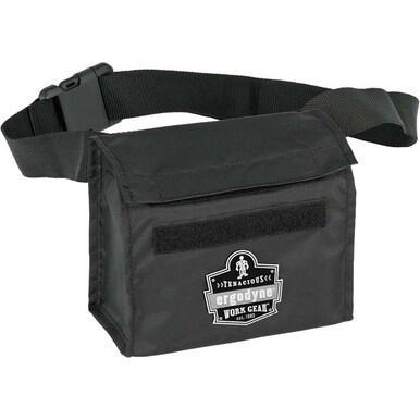 Ergodyne Arsenal 5180 Carrying Case (Waist Pack) Half Mask Respirator - Black - 420D Nylon Body - Waist Strap - 6.5&quot; Height x 3.5&quot; Width x 8.5&quot; Depth - 1 Each