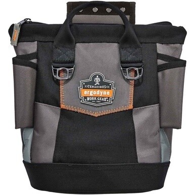 Ergodyne Arsenal 5517 Carrying Case (Pouch) Tools, Hardware, Cell Phone - Black - Abrasion Resistant - 1680D Ballistic Polyester Body - D-ring, Handle - 11.5&quot; Height x 6&quot; Width x 10&quot; Depth - 1 Each