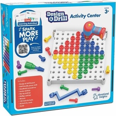 Educational Insights Design/Drill Activity Center - Theme/Subject: Learning - Skill Learning: Imagination, Creativity, Motor Skills, Color Matching, Skill Drill - 3-6 Year