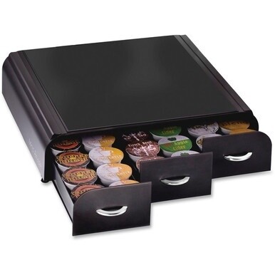 Mind Reader EMS Mind 3-drawer Coffee Pod Organizer - 36 x Coffee Pod - 3 Drawer(s) - 13.5&quot; Height x 13.3&quot; Width x 3.3&quot; DepthCounter - Heat Resistant - 1 Each