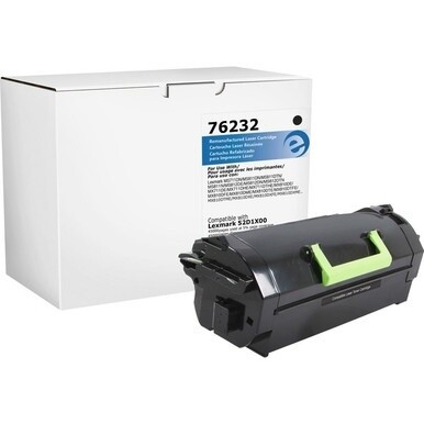 Elite Image Remanufactured Extra High Yield Laser Toner Cartridge - Alternative for Lexmark 521X (52D1X00) - Black - 1 Each - 45000 Pages