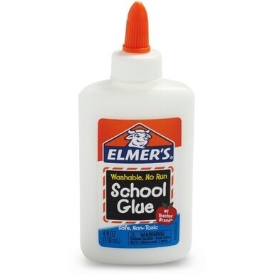 Elmer&#39;s Washable School Glue - 4 oz - 1 Each - White