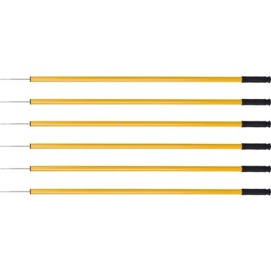 Ettore Trash Picker - 44" Reach - Lightweight, Ergonomic Handle, Safety Guard, Extended Tip - Steel - Gold - 6 / Carton