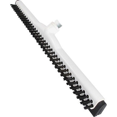 Ettore Wipe &#39;n Dry 18&quot; Floor Squeegee - Rubber Blade - Durable, Built-in Splash Guard - White