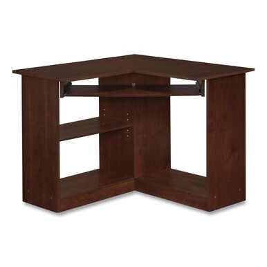 Corner Desk, 35.38&quot; x 35.38&quot; x 28.88&quot;, Resort Cherry