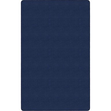 Flagship Carpets Ameristrong Solid Color Rug - Floor Rug - Traditional - 12 ft Length x 91.20" Width - Rectangle - Navy - Nylon
