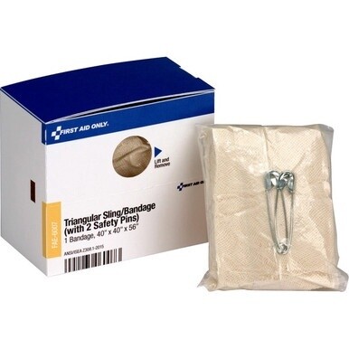 First Aid Only Triangular Sling Bandage - 56&quot; x 40&quot; - 1/Box - Tan