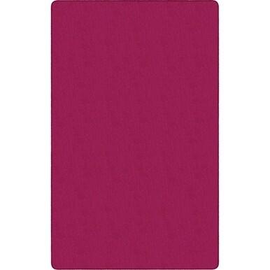 Flagship Carpets Classic Solid Color 12' Rectangle Rug - Floor Rug - Classic, Traditional - 12 ft Length x 90" Width - Rectangle - Cranberry - Nylon