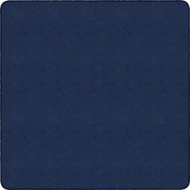 Flagship Carpets Ameristrong Solid Color Rug - Floor Rug - Traditional - 12 ft Length x 12 ft Width - Square - Navy - Fiber, Nylon