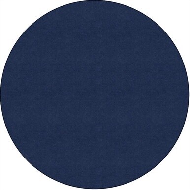 Flagship Carpets Ameristrong Solid Color Rug - Floor Rug - Traditional - 72" Diameter - Round - Navy - Nylon