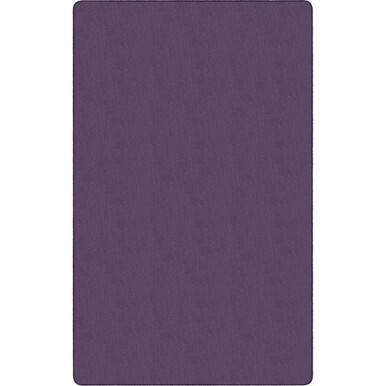 Flagship Carpets Classic Solid Color 9' Rectangle Rug - Floor Rug - Classic, Traditional - 108" Length x 72" Width - Rectangle - Purple - Nylon
